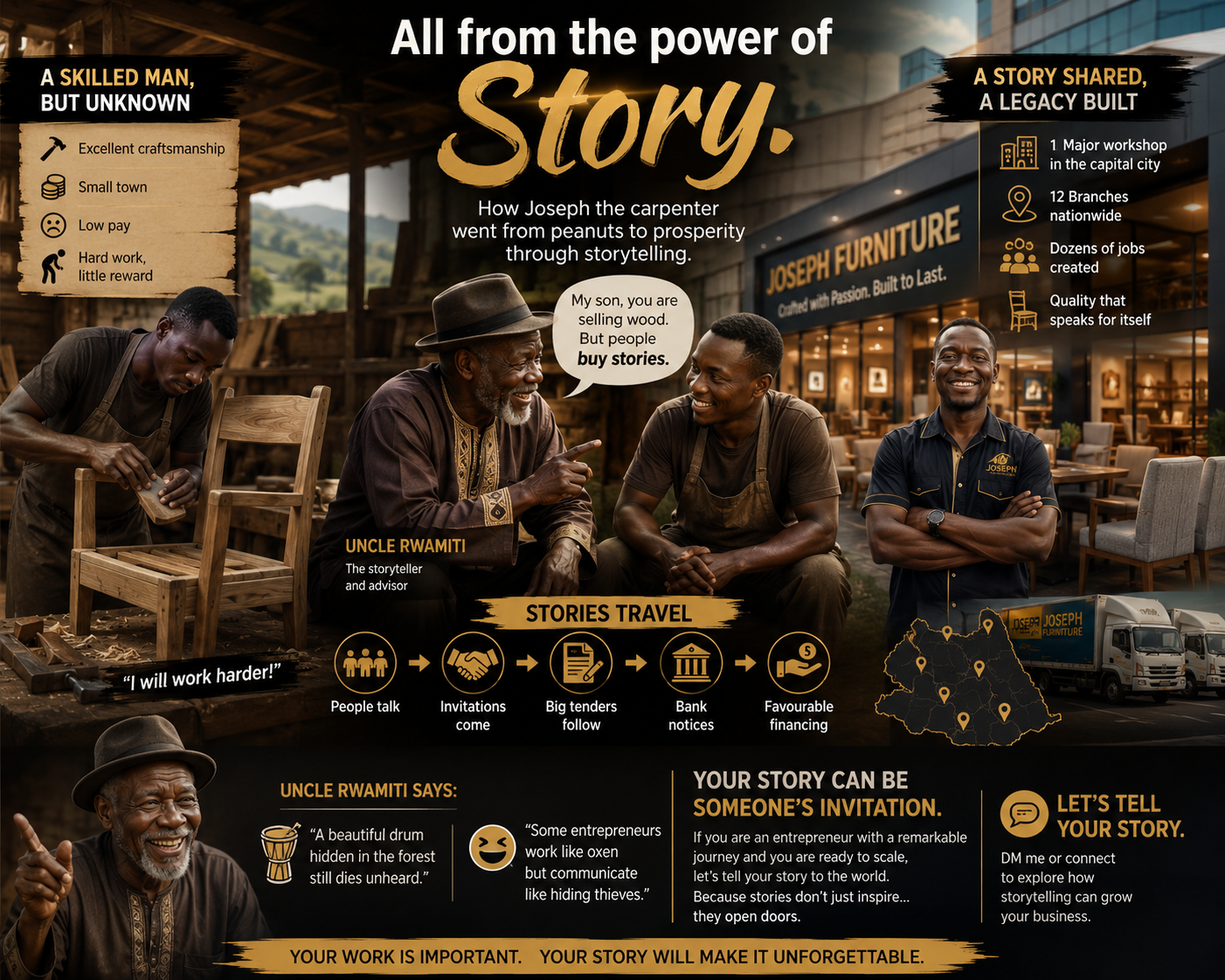Uncle Rwamiti and the Carpenter Who Learned to Tell His Story