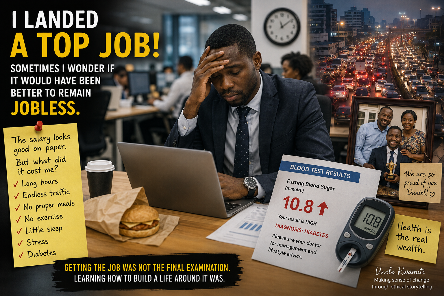 I LANDED A TOP JOB! SOMETIMES I WONDER IF IT WOULD HAVE BEEN BETTER TO REMAIN JOBLESS