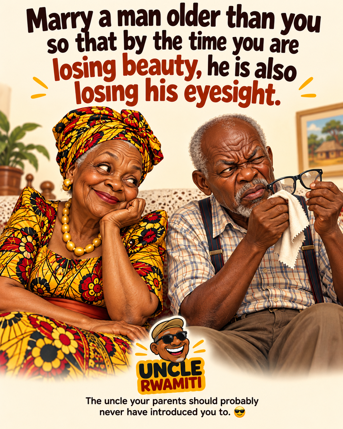 Uncle Rwamiti with a light touch!